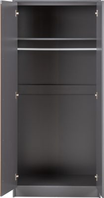 Malvern 2 Door Wardrobe Grey