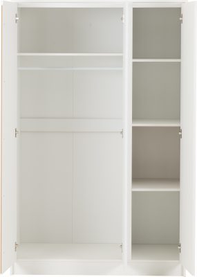 Malvern 3 Door Wardrobe Bedroom Set White