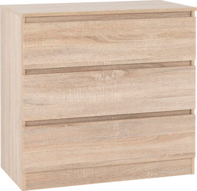 Malvern 3 Drawer Chest Sonoma Oak Effect