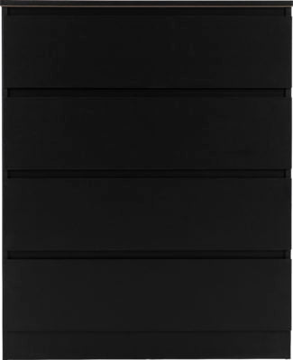 Malvern 4 Drawer Chest Black