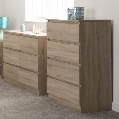 Malvern 4 Drawer Chest Sonoma Oak Effect