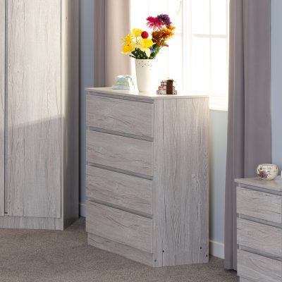 Malvern 4 Drawer Chest Urban Snow