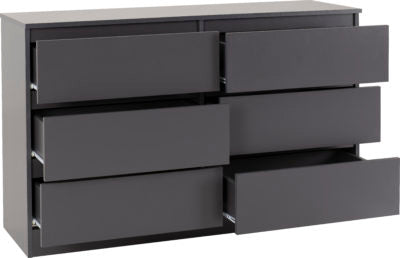 Malvern 6 Drawer Chest Grey