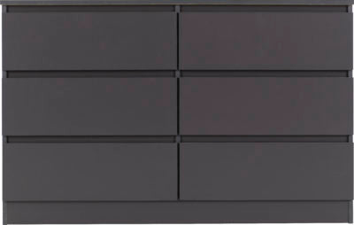 Malvern 6 Drawer Chest Grey