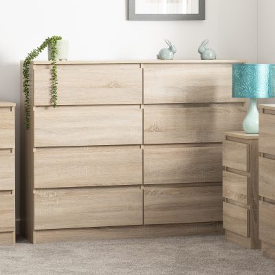 Malvern 8 Drawer Chest Sonoma Oak Effect