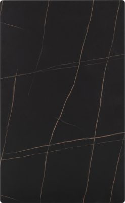 Marlow Dining Set Black Marble Effect/Black/Grey Velvet