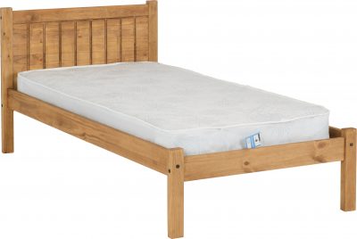 Maya 3' Bed Distressed Waxed Pine