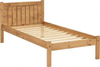 Maya 3' Bed Distressed Waxed Pine