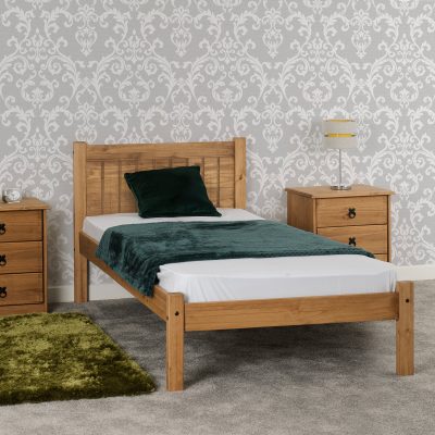 Maya 3' Bed Distressed Waxed Pine