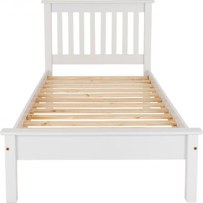 Monaco 3' Bed Low Foot End White