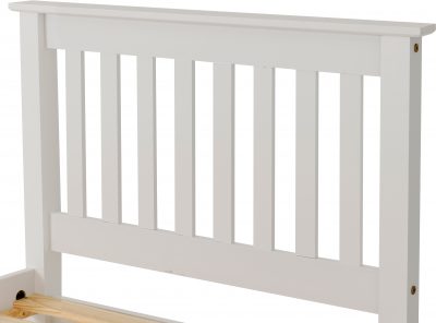 Monaco 3' Bed Low Foot End White