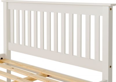 Monaco 4' Bed High Foot End White