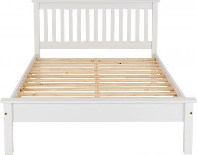 Monaco 4' Bed Low Foot End White