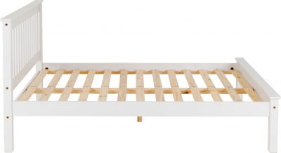 Monaco 4' Bed Low Foot End White