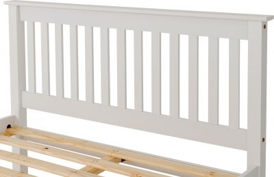 Monaco 4' Bed Low Foot End White