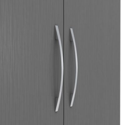 Nevada 2 Door 1 Drawer Wardrobe 3D Effect Grey