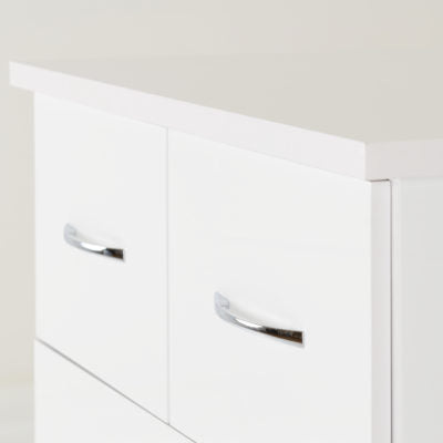 Nevada 3+2 Drawer Chest White Gloss