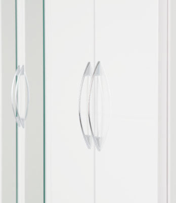 Nevada 4 Door 2 Drawer Mirrored Wardrobe White Gloss