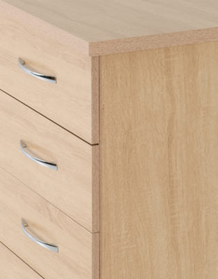 Nevada 5 Drawer Narrow Chest Sonoma Oak Effect