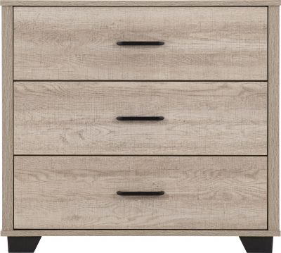 Oliver 3 Drawer Chest Light Oak Effect