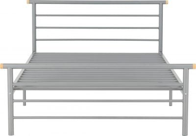 Orion 4'6" Bed Silver