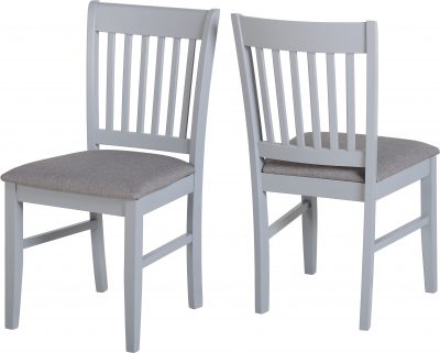 Oxford Extending Dining Set Grey/Natural Oak/Grey Fabric