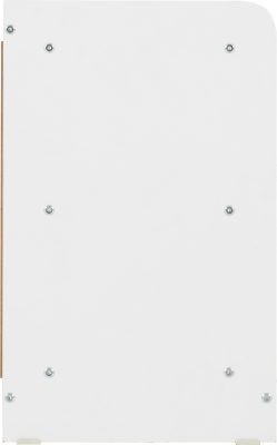 Portland Shoe Bench White/Steel Fabric