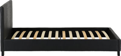 Prado 3' Bed Black Faux Leather