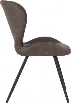 Quebec Chair (Box of 4) Brown Faux Leather