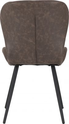 Quebec Chair (Box of 4) Brown Faux Leather