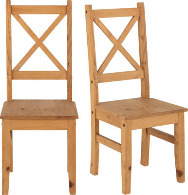 Salvador Chair (Box of 2) Distressed Waxed Pine