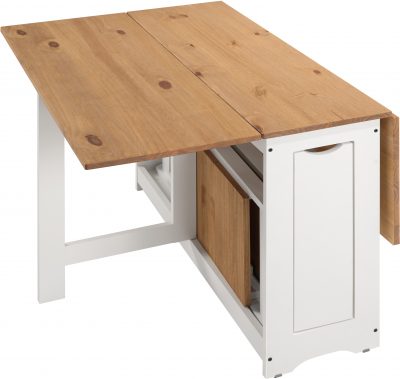 Santos Butterfly Dining Set White/Distressed Waxed Pine
