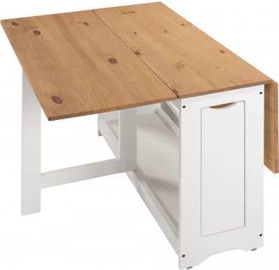 Santos Butterfly Dining Set White/Distressed Waxed Pine