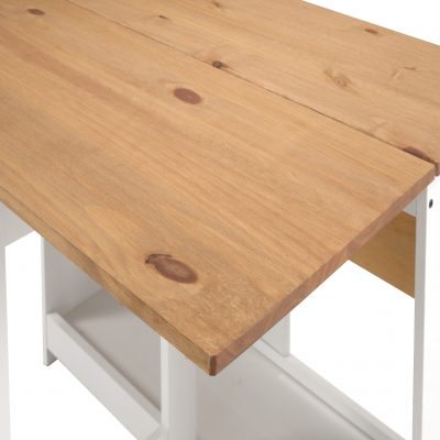 Santos Butterfly Dining Set White/Distressed Waxed Pine