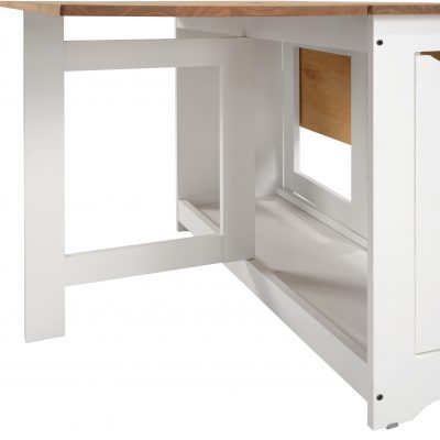 Santos Butterfly Dining Set White/Distressed Waxed Pine