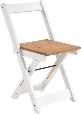 Santos Butterfly Dining Set White/Distressed Waxed Pine