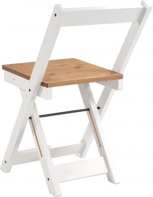 Santos Butterfly Dining Set White/Distressed Waxed Pine