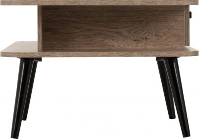 Saxton 1 Drawer Coffee Table Mid Oak Effect/Grey