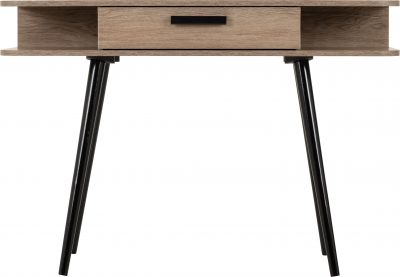 Saxton 1 Drawer Console Table Mid Oak Effect/Grey