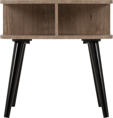 Saxton Side Table Mid Oak Effect/Grey