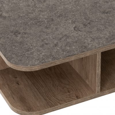 Saxton Side Table Mid Oak Effect/Grey