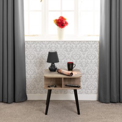Saxton Side Table Mid Oak Effect/Grey