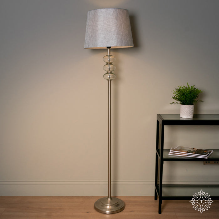 Jane Floor Lamp Silver/Grey 158cm