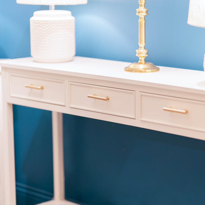 Ainsley 3 drawer console table