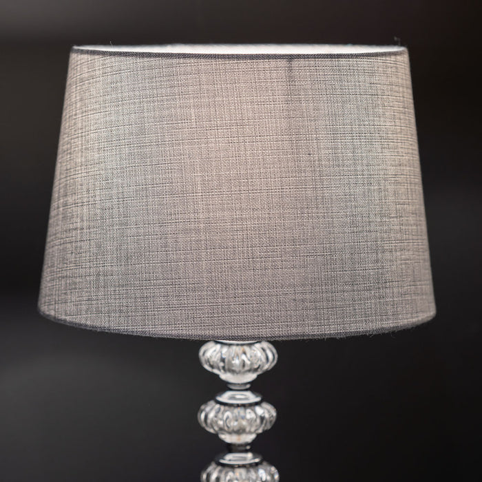 Bailey table lamp silver/grey 50cm