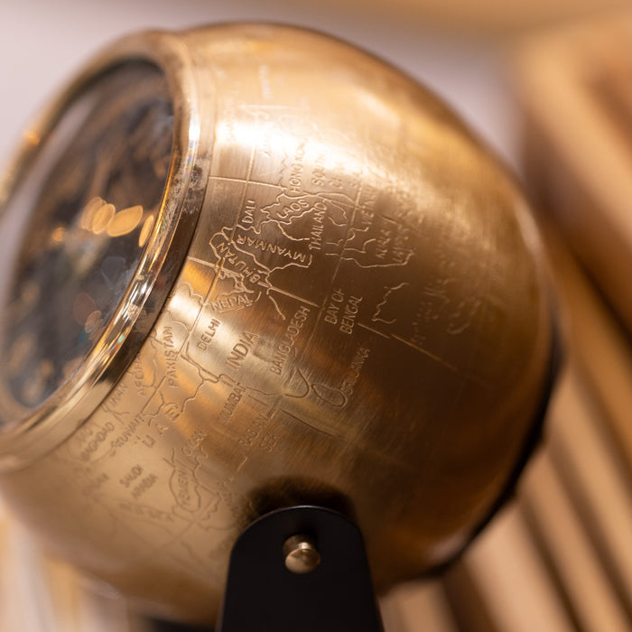 Daniel and ashley mantel clock ant brass 21cm