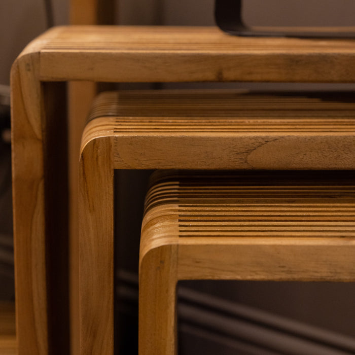 Bari s/3 nesting tables teak