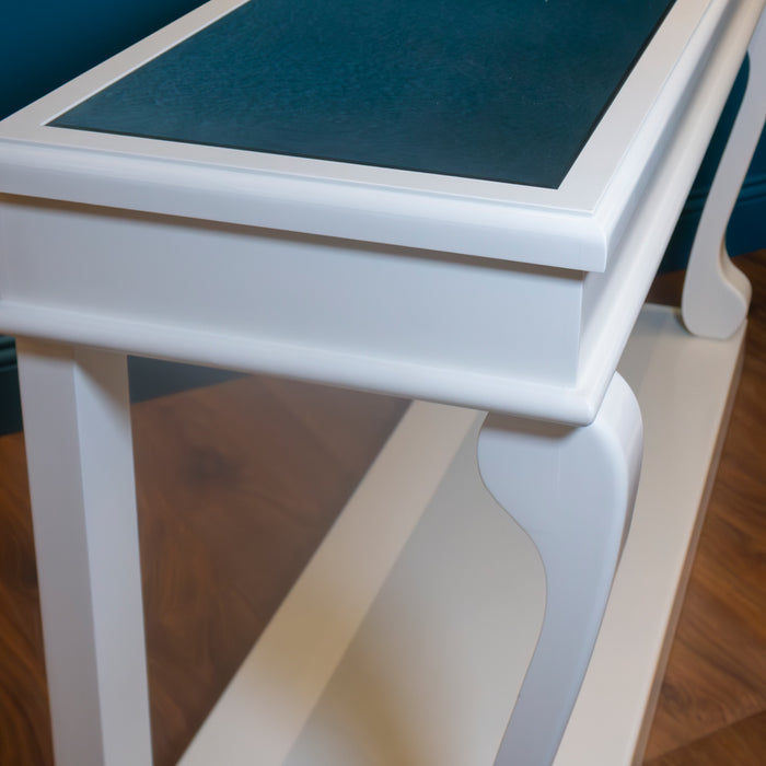 Scroll ivory 140cm console table ant mirror