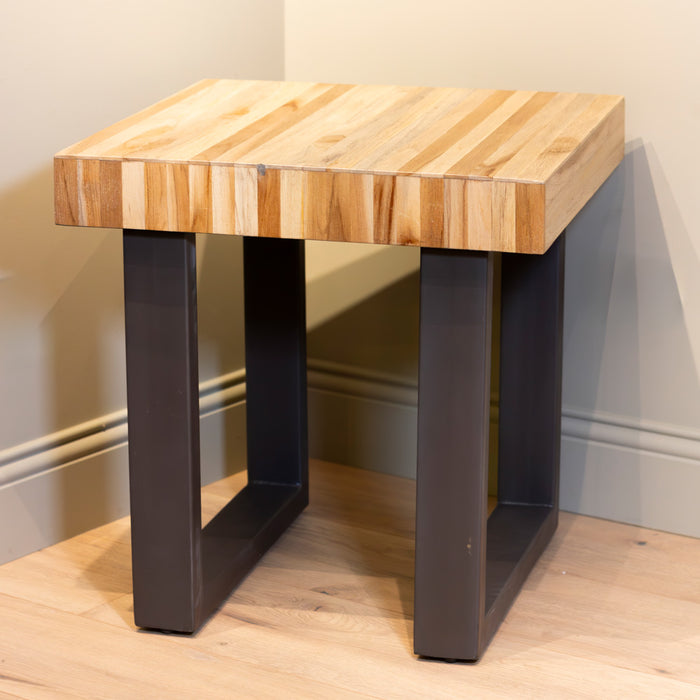 Florence end table natural teak