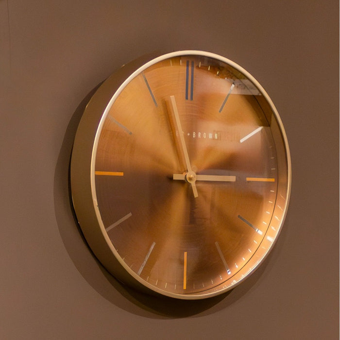 Baker and Brown Clock - Gold 30cm